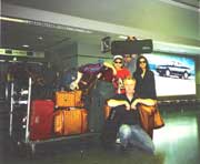  1996 - in Europe with Vanessa Mae and her mother     
