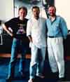 1993 with Eric Clapton and Ray Minhinnett in the studio in New York  