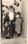 Francis aged about five and Bob Young.... sorry Father Christmas