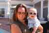 2011 Sept Portugal  Daughter Kirstie and grandson Leo on holiday