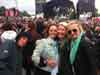 June 2012 London Lovebox Festival with daughter Kirstie, friend Jo and son Sams girlfriend Amy